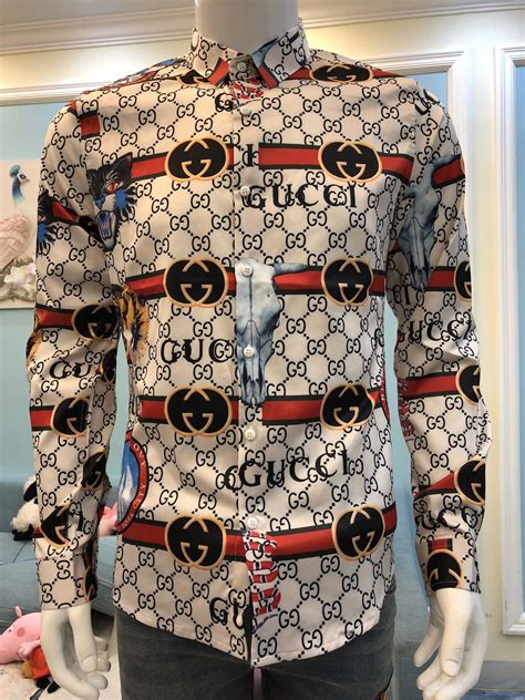 men's gucci overshirt|authentic men Gucci shirts.